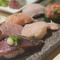 6 pcs Nigiri Special  · Chef's choice of nigiri with soup & salad