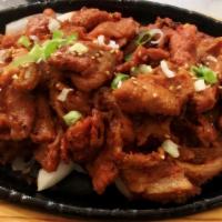Dae-Ji Bul-Go-Gi (Lunch) · Spicy marinated pork.
