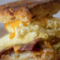 Classic Biscuit Sandwich · Choice of biscuit, cheese, spread, egg.