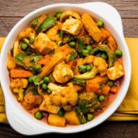 Mix Vegetable Curry · Mixed vegetables cooked with herbs and spices.
