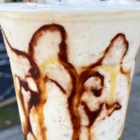 Caramel Chocolate Chip Cookie Milkshake · It's made with soy-based ice cream, coconut-based caramel sauce, and our house-made chocolat...
