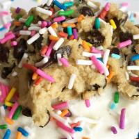 Cookie Dough Cake Roll · Our Cookie Dough Cake Roll is made with cake batter frosting, house-made cookie dough, and s...