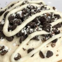 Chocolate Chip Banana Pancake Roll · This roll is made with both banana cream frosting AND pancake frosting, chocolate chips, ban...