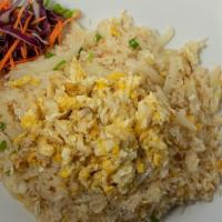 Crab Fried Rice · Sala Thai's Favorite. Our signature Thai style fried rice with real crab meat, egg, and onion
