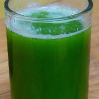 Green Juice · Celery, cucumber, kale, lemon, pinch of salt