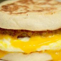 1. Sutter St. AM Special · Bacon/Ham/Sausage with Egg, Cheddar/Swiss on English Muffin
