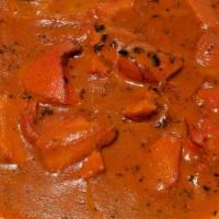 Chicken Tikka Masala · Boneless chicken pieces cooked in tandoor in mild curry sauce