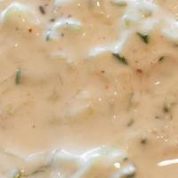 Cucumber Raita · Yoghurt based Indian condiment with finely chopped cucumber and special spices