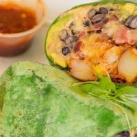 Mexicali · Vegetarian. Eggs, black beans, sweet potatoes, cheddar jack cheese, salsa fresca, avocado, a...