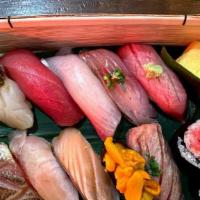 Premium Nigiri Box (10pc) · Omakase Experience Seasonal Nigiri Box (10 pc plus toro maki & tamago)