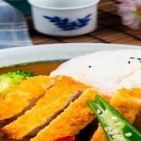 (BB8) Chicken Cutlet with Curry Sauce / 咖喱炸鷄飯 · 