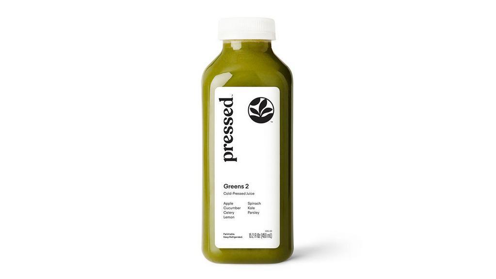 Greens 2 | Apple Lemon Kale Juice · It's a blend of apple, cucumber, celery, lemon, spinach, kale and parsley. Pressed apples put a sweet spin on this balanced green juice. Green spinach and kale, hydrating cucumber and other leafy veggies are balanced by apples and lemon. A perfect choice for those new to juicing.