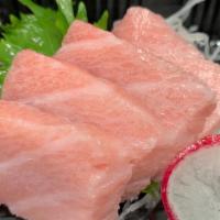 Toro Sashimi 4 pc · Fatty tuna 4 pc