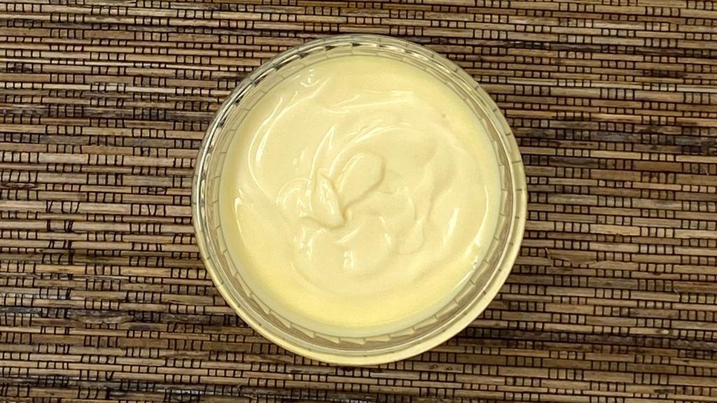Japanese Mayo · Iconic Japanese mayo. Delicious with fried chicken karaage and takoyaki. Photo is meant for image purposes only and does not necessarily depict the amount of sauce that will be provided.