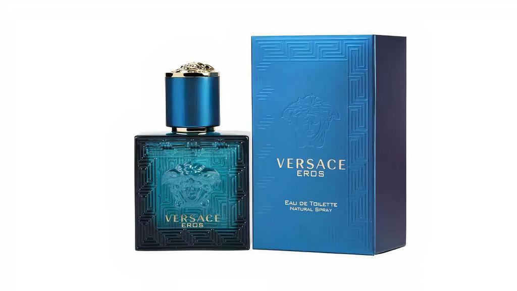 Versace Eros Men'S Cologne (1.7Oz) · This woody fresh scent has a definitive oriental vibe that is daring and adventurous-just like you. It features a crisp zing of mint oil embraced by fruity green apple and italian lemon with memorable notes of geranium flowers and venezuelan ambroxan in a succulently sensuous medley that clings to your skin all day.