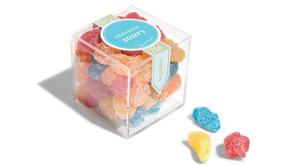 Candy Cube - Heavenly Sours By Sugarfina · Made with real fruit juice, these wonderful little sours are sanded with sweet and tart sugar crystals, for a taste that's totally out of this world.