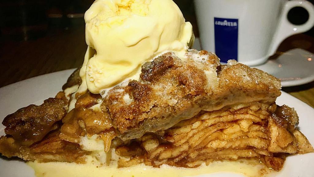 Our Famous Apple Pie · Housemade -apples baked in cinnamon and brown sugar