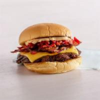 Smokeshack · Cheeseburger with applewood-smoked bacon, chopped cherry peppers, ShackSauce (contains eggs,...