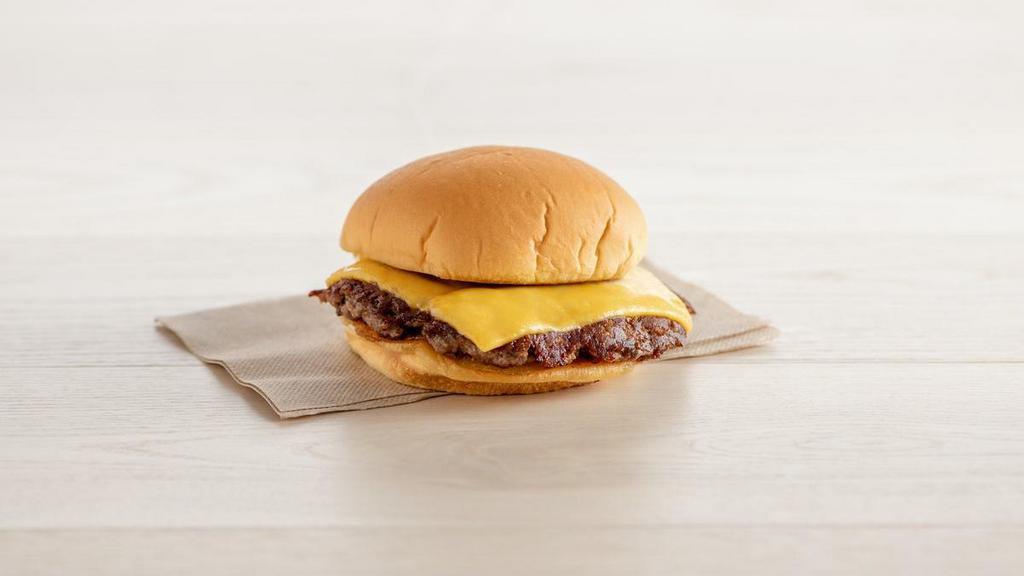Cheeseburger · Griddled patty with cheese and your choice of toppings (contains milk, wheat, soy, and gluten)