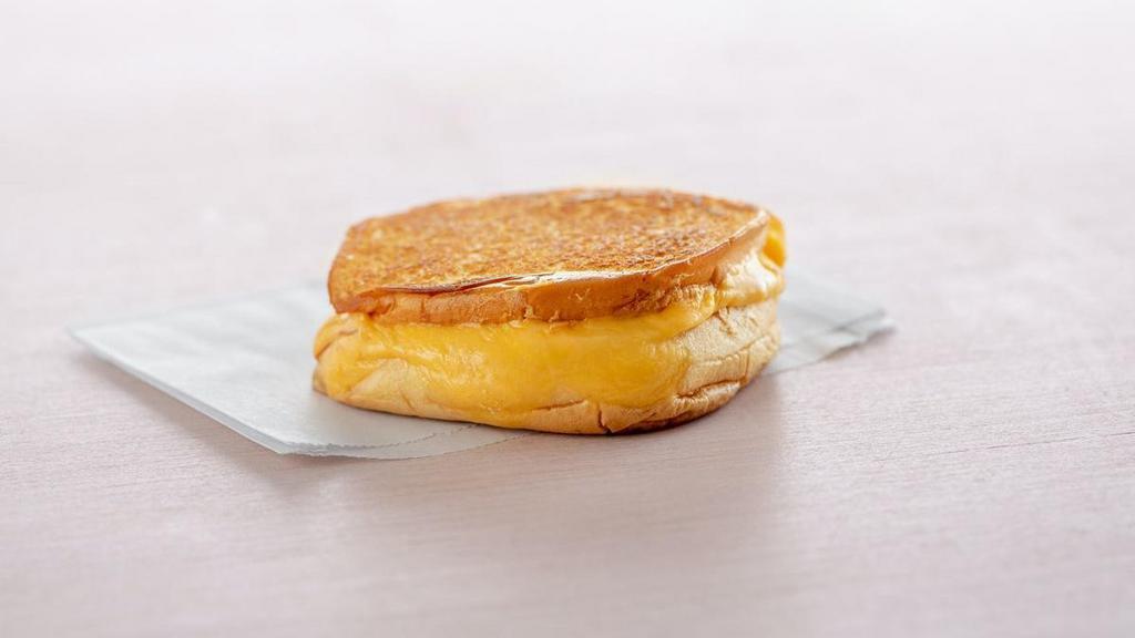 Grilled Cheese · American cheese melted in a grilled potato bun (contains milk, wheat, soy, and gluten)