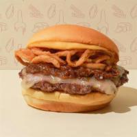 Bourbon Bacon Cheddar Burger · White-cheddar cheeseburger topped with our bourbon bacon jam made with Maker's Mark Bourbon,...