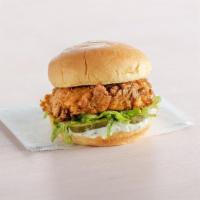 Chicken Shack · Crispy chicken breast over lettuce, pickles, buttermilk herb mayo (contains milk, wheat, egg...