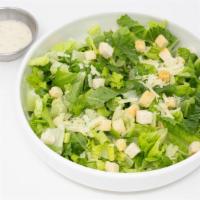 Caesar Salad (Half) · Romaine lettuce, parmesan, house made croutons, Caesar dressing.