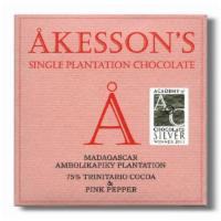 Akesson's Madagascar 75% Trinitario Cocoa & Pink Pepper (60 grs Bar) · Located in the Sambirano Valley, near Ambanja, in the North-West of Madagascar, Bertil Åkess...