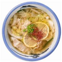 Gyoza Soup (4Pc) · Pork, chive, ginger, garlic, Napa cabbage, chicken broth, sesame, lemon.