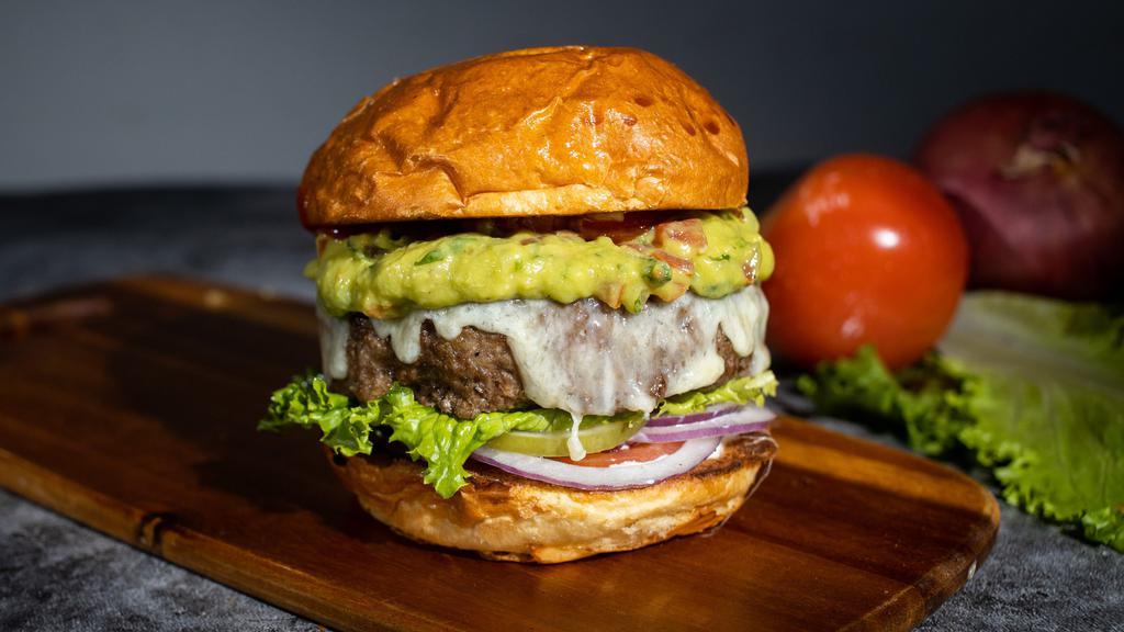 Avocado Lover · You'll be mystified by your choice of tofu or impossible patty topped with avocado and melted vegan cheese. Served on a griddled brioche bun with ketchup, mayo, green leaf lettuce, tomatoes, red onions, and pickles.