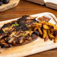 Shoukuya Cancancan Chicken® Whole Chicken · Served with flamed-grilled onions & tomatoes, prebiotic dip. Served with either Alloko or At...