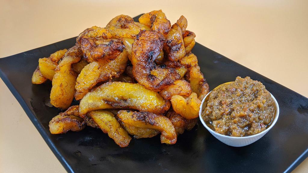 Alloko (pronounced - a - low- ko) · Plantain fries proprietary côte d'Ivoire artisan delicacy served with a delectable prebiotic gut health dip.