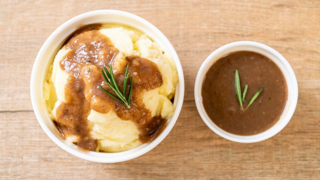 Mashed Potatoes & Gravy · New Orleans famous mashed potatoes with gravy.