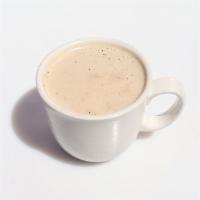 Chai Tea Latte · Spiced tea steamed with milk and sweetened.