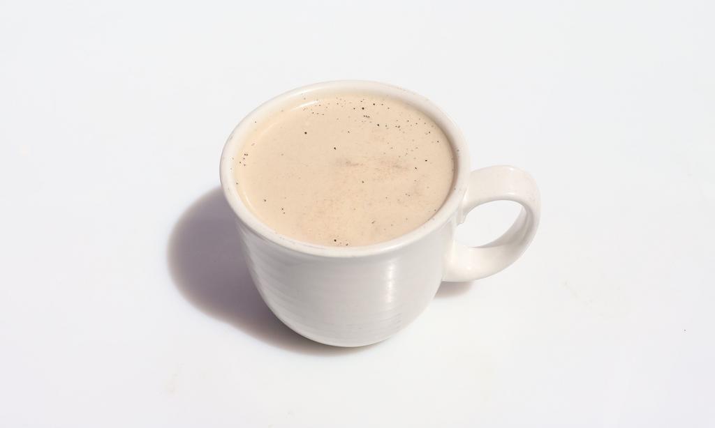 Chai Tea Latte · Spiced tea steamed with milk and sweetened.