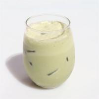 Matcha Shakerato · Matcha green tea, vanilla syrup, three ounce heavy cream shaken until frothy.