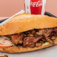 7. Teriyaki Chicken Sandwich · Comes with Mayo, lettuce, tomato, onions and soda