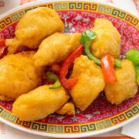 Sweet & Sour Chicken · Prepared with white breast meat.
