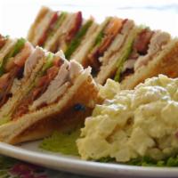 Club Sandwich · with turkey, bacon, lettuce, and tomato.