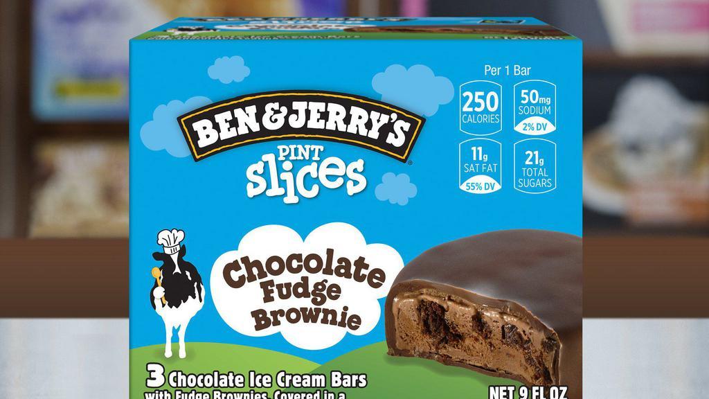 Box of Pint Slices (3 pack) · Pint Slices have all the chunks and swirls you love – all in a dark chocolatey-coated ice cream bar. No spoon? No problem!