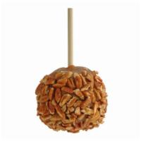 Pecan Apple · Caramel-covered granny smith apple rolled in pecans.