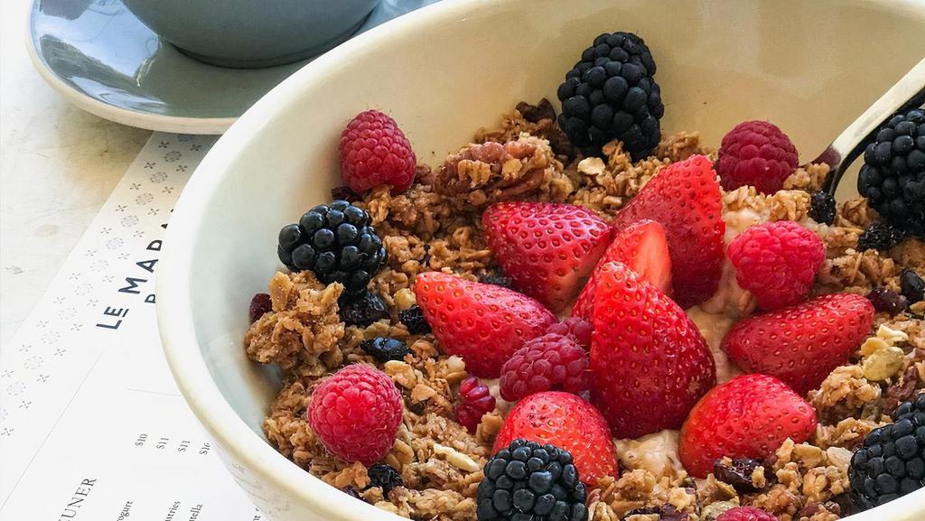 Oatmeal · With fruit, honey, and granola..