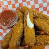 Mozzarella Sticks · Severed with 8 pieces and mild spicy.