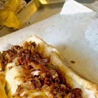 Bbq Philly Chicken Cheesesteak · Thin slices of white meat chicken smothered in bbq sauce, cheese and grilled onions on a toa...