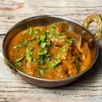 Chicken Achari · Chunks of roasted marinated boneless chicken and pickles, green chili, herbs, and Indian spi...