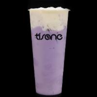 Taro Milk Tea · Organic Green Oolong Milk Tea infused with blended Taro. Topped with our famous Creamy Salte...