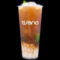 Lychee Ice · Organic Jasmine Green Tea infused with Lychee and a hint of fresh Mint Leaves. Paired with L...