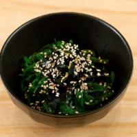 Wakame Salad · Sea weeds, sesame oil/seeds, soy sauce, red pepper.