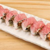 Panko Shrimp Roll  · Tempura shrimp, cabbage, sakura shrimp powder, mayonnaise.
