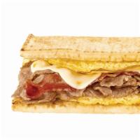 Steak, Egg, & Cheese Footlong · No matter what side of the bed you wake up on, you'll love this. Yummy egg with tender and d...
